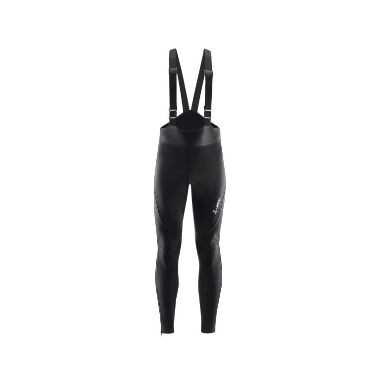 Löffler Warm-Up Cycling Bib Tights AB Warm (windproof, breathable) long black men's