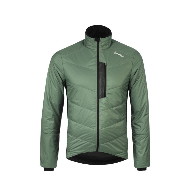 Löffler Bicycle Jacket Bike Iso PL60 (PrimaLoft® Gold Insulation, windproof, breathable) pine green men's