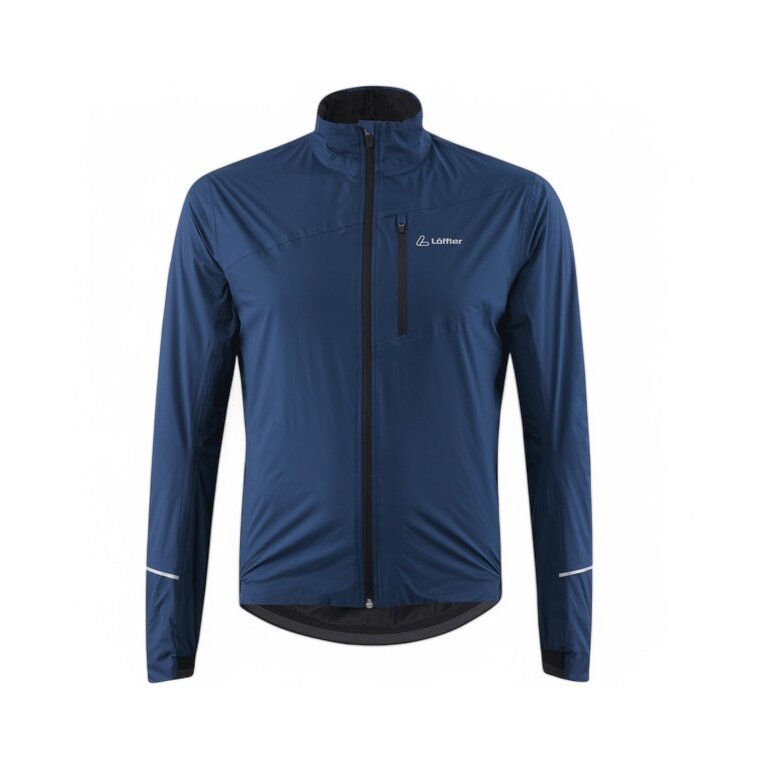 Löffler Bicycle Jacket Bike Rain PL Active (waterproof, windproof) dark blue men's