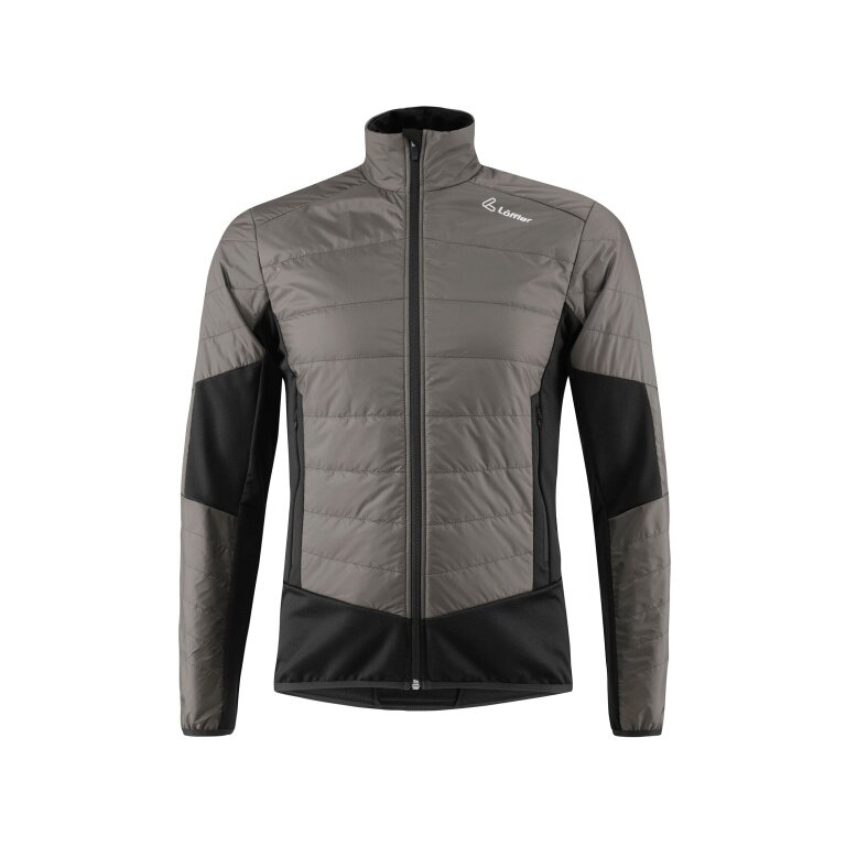 Löffler Hybrid Running Jacket Athletico PL60 (breathable, heat-insulating) grey/black men's