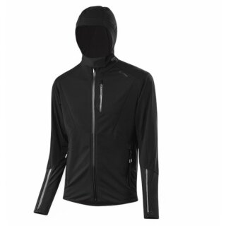 Löffler Hybrid Jacket Opus 21 with Hood (windproof, breathable) black men's