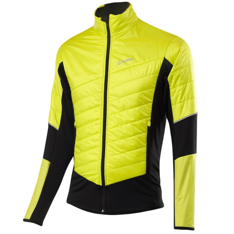 Löffler Hybrid Jacket PL60 (thermal insulation, wind-resistant) yellow/black men's