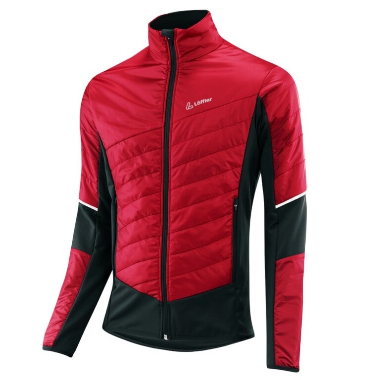 Löffler Hybrid Jacket PL60 (thermal insulation, windproof) red/black men's