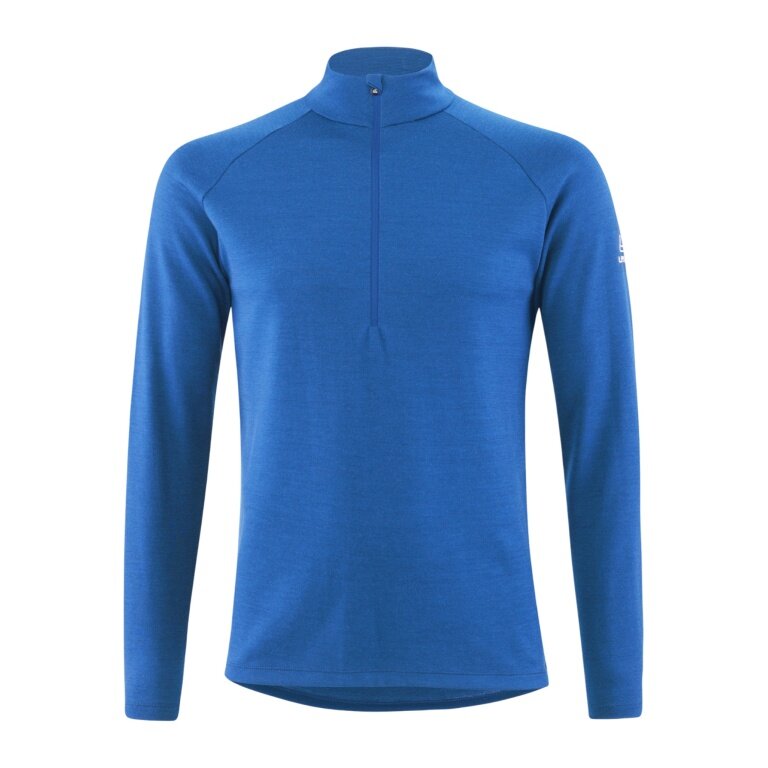 Löffler Long Sleeve Shirt Transtex Merino Midlayer (Half-Zip, thermal insulation) indigo blue Men's