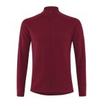 Löffler Long Sleeve Shirt Transtex Merino Midlayer (Half-Zip, thermal insulation) merlot Men's