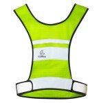 Löffler Reflex Vest (Fluorescent Mesh, Reflective Details) Neon Yellow Men's