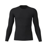 Löffler Functional Underwear Shirt Merino Light 130 (elastic material, merino wool) black men's