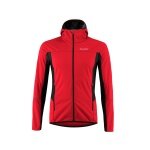 Löffler Softshell Jacket Hooded North AB Light (windproof, thermal insulating) red men's