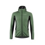 Löffler Softshell Jacket Hooded North AB Light (windproof, thermal insulating) pine green men's