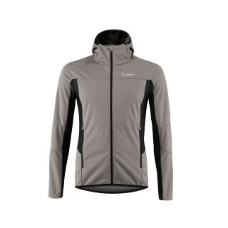 Löffler Softshell Jacket Hooded North AB Light (windproof, thermal insulating) grey men's