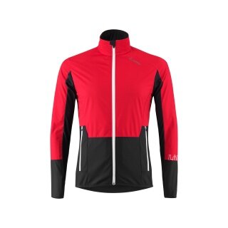 Löffler Softshell Jacket Worldcup Rep (windproof, thermal insulating) red/black men's