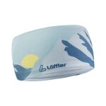 Löffler Headband Alpine Design (thermal insulating, highly elastic) silver/blue