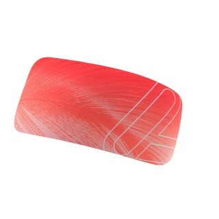 Löffler Headband Elastic Headband Open Cut (light, elastic) red/pink