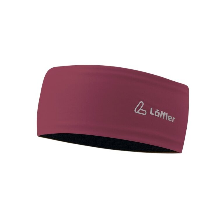 Löffler Mono Headband (heat-insulating, highly elastic) burgundy