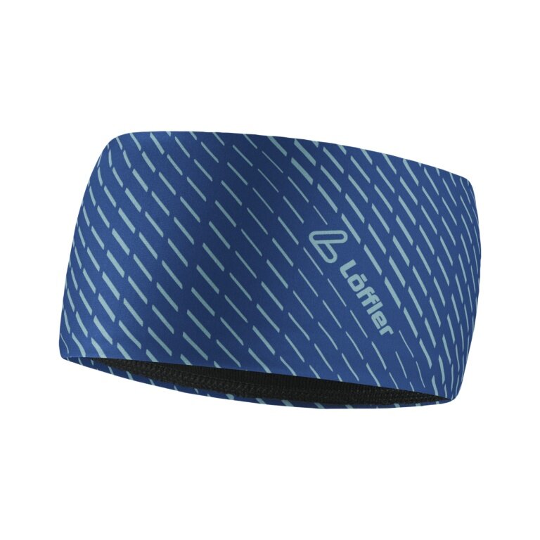 Löffler Headband Snowstorm Design (thermal insulating, highly elastic) navy blue