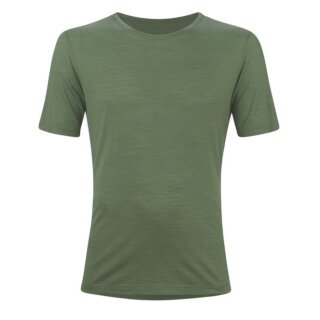Löffler Hiking/Recreation T-shirt Merino-Tencel (Merino wool, breathable) pine green Men's