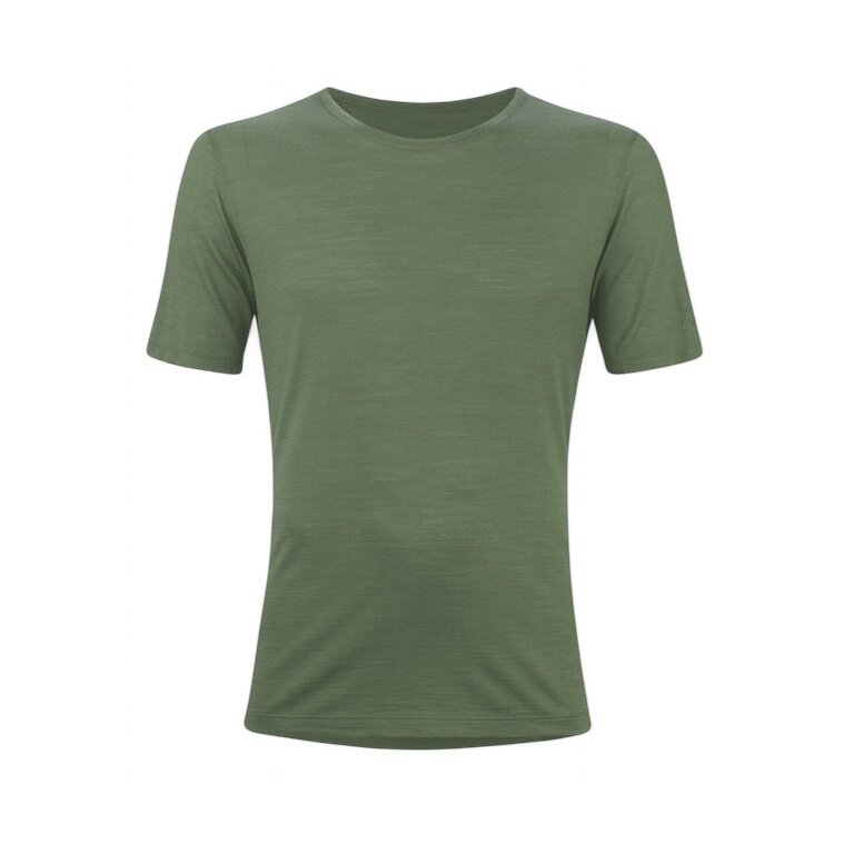 Löffler Hiking/Recreation T-shirt Merino-Tencel (Merino wool, breathable) pine green Men's