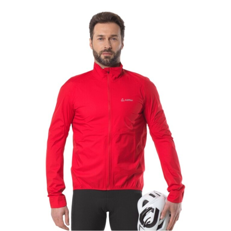 Löffler Bicycle Jacket Bike WPM Pocket (windproof, waterproof, lightweight) red men's