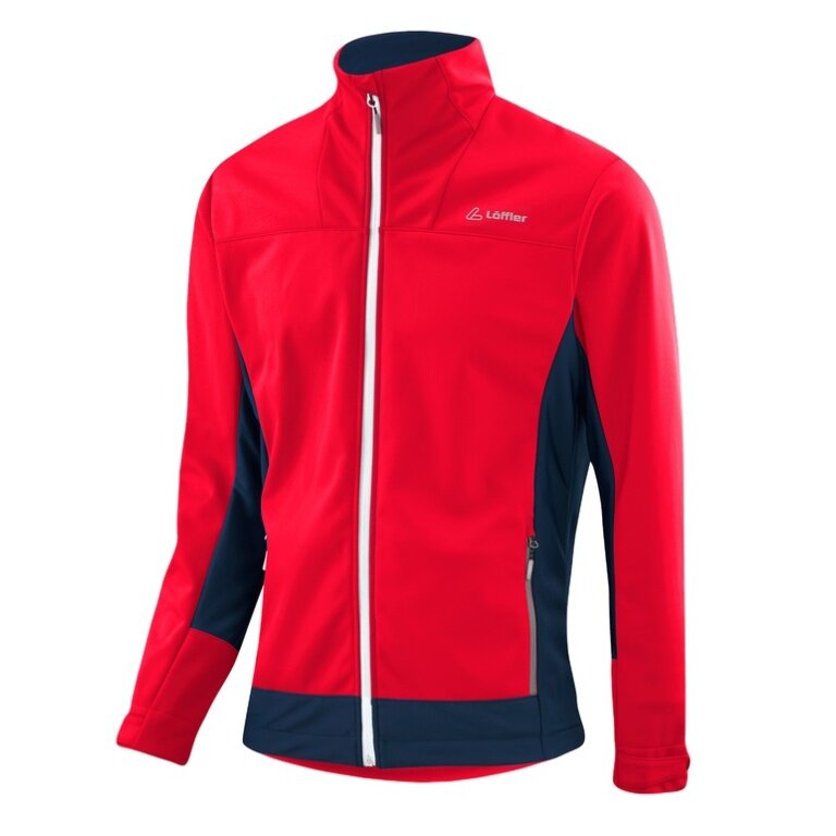 Löffler Softshell Jacket Calido Windstopper Warm (windproof, warm and insulating) red men's
