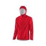 Löffler Hooded Jacket WPM Pocket (water-repellent, windproof) red men's