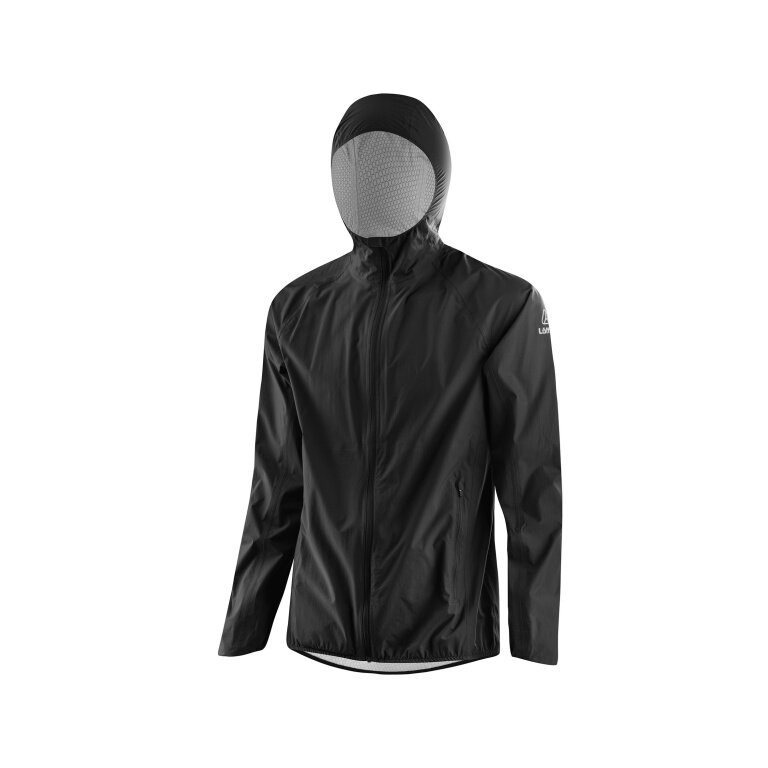 Löffler Hooded Jacket WPM Pocket (water-repellent, windproof) black men's
