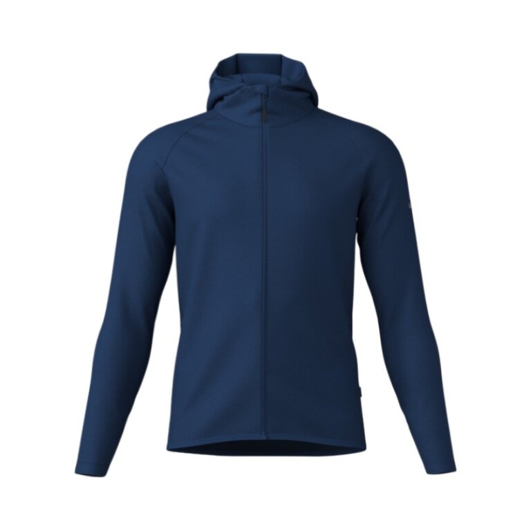 Löffler Hooded Jacket Hoody Transtex Cube (quick-drying, breathable) navy blue men's
