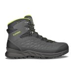 Lowa Hiking Shoes Explorer II Mid GTX (Trekking, Travel, waterproof) anthracite gray/lime Men