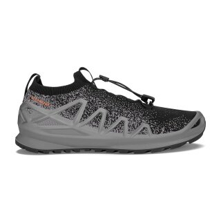 Lowa Sneaker Running Shoes Fusion Low (knitted material, sock-like entry) grey/black Men