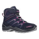 Lowa Winter Shoes Maddox Warm GTX Kid (waterproof) navy blue/pink girls