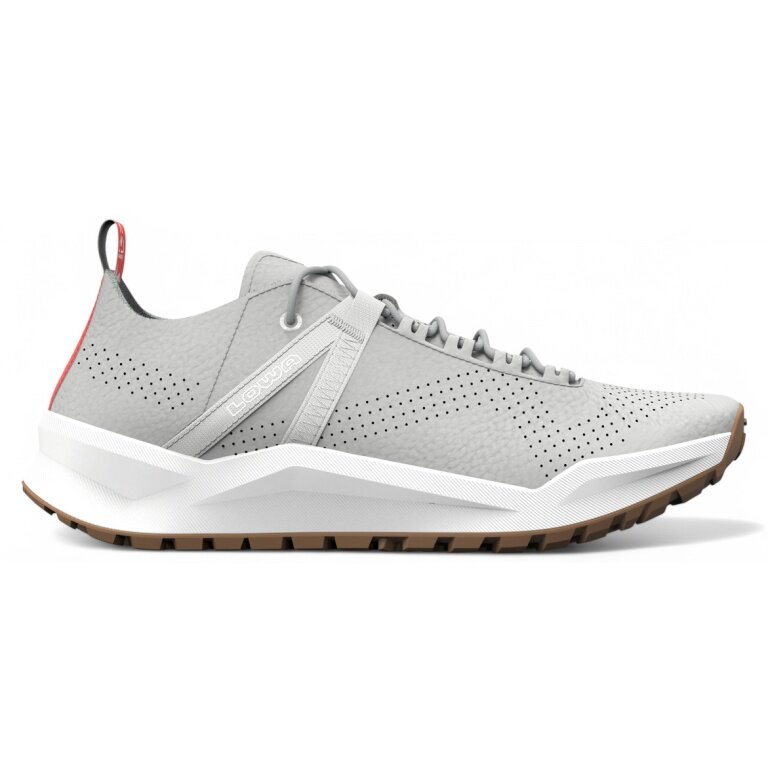 Lowa Everyday Travel Shoes Kaloya LT (Nubuck Leather) grey/coral Men's