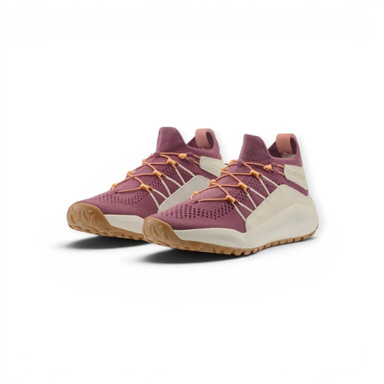 Lowa Everyday Travel Shoes Kaloya Knit (Textile/Smooth Leather) old pink/tone Ladies