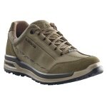 Lowa Everyday Travel Shoes Bellagio Low GTX (Nubuck Leather, Waterproof) Olive Green Men's