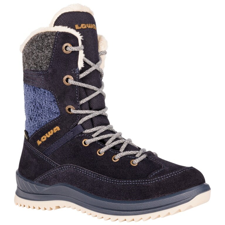 Lowa Winter Boots Bianca High GTX (Suede/Textile, waterproof) 2025 navy blue children