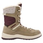 Lowa Winter Boots Bianca High GTX (Suede/Textile, waterproof) 2025 sand brown/red toddlers