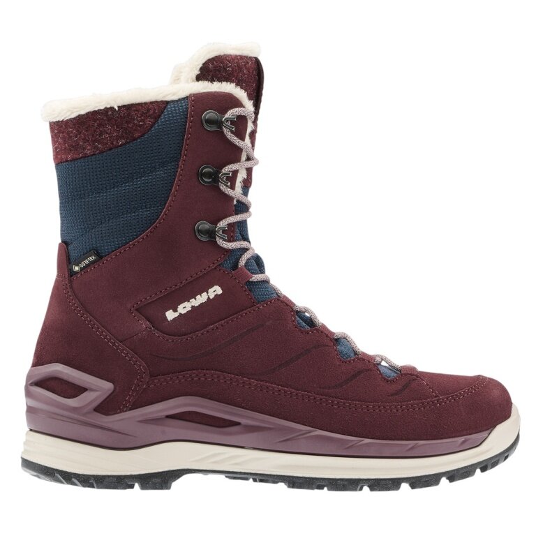 Lowa Winter Boots Calceta EVO GTX (Suede, waterproof) 2025 red/navy blue ladies