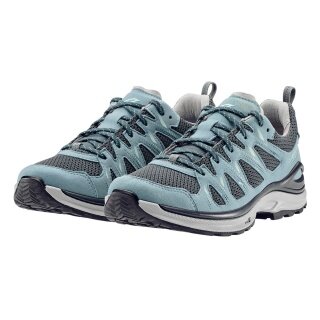 Lowa Hiking Travel Shoes Innox Evo II Low (All-Terrain, Synthetic/Textile) 2025 Smoke Blue/Blue Ladies