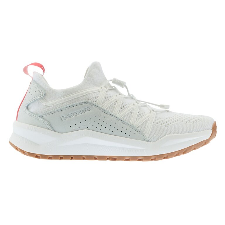 Lowa Everyday Travel Shoes Kaloya Knit (Textile/Smooth Leather) Light Grey/Off White Men's