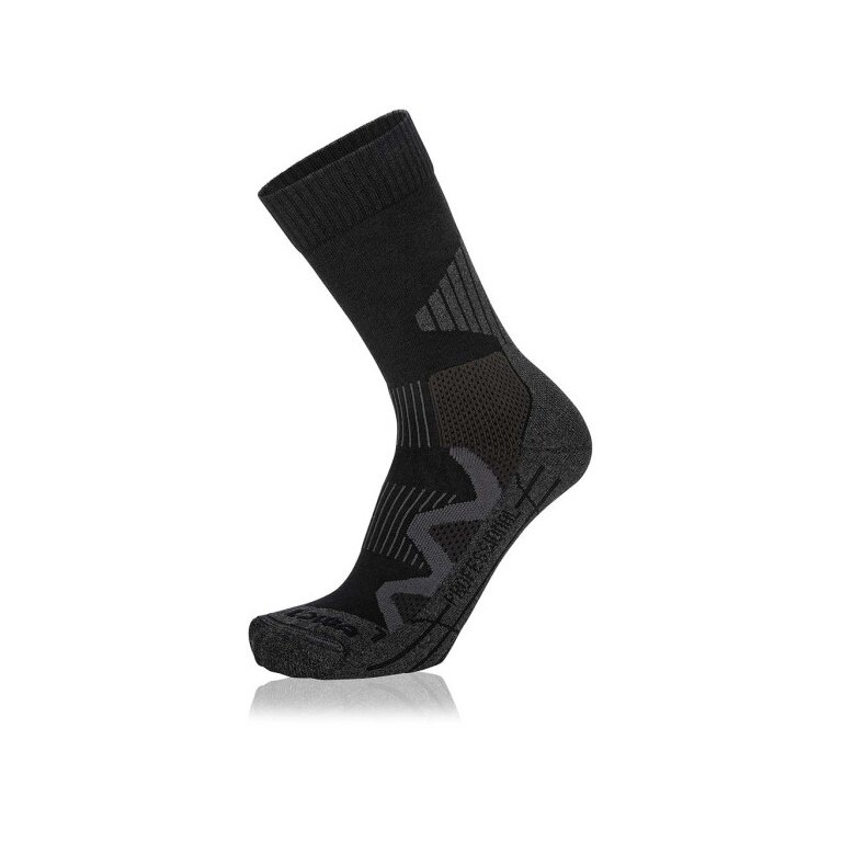 Lowa Hiking Sock Crew 4-Season Pro (Merino wool, high comfort) black - 1 pair