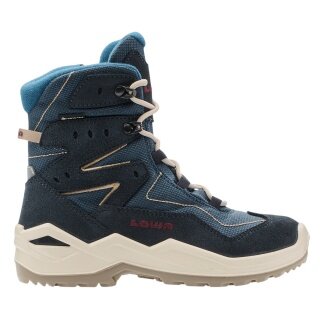 Lowa Winter Boots Lino Hi GTX (Suede/Textile, waterproof) navy blue/dune toddlers