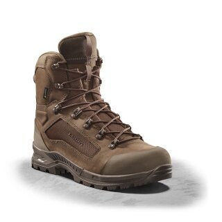 Lowa Military Boots Work Shoes Breacher N GTX Mid (Nubuck Leather, Waterproof) Dark Brown Men's