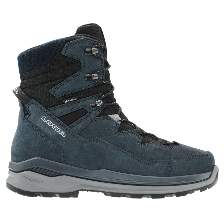 Lowa Winter Boots Ottawa Evo GTX (Suede/Textile, waterproof, warm) navy blue/grey men's