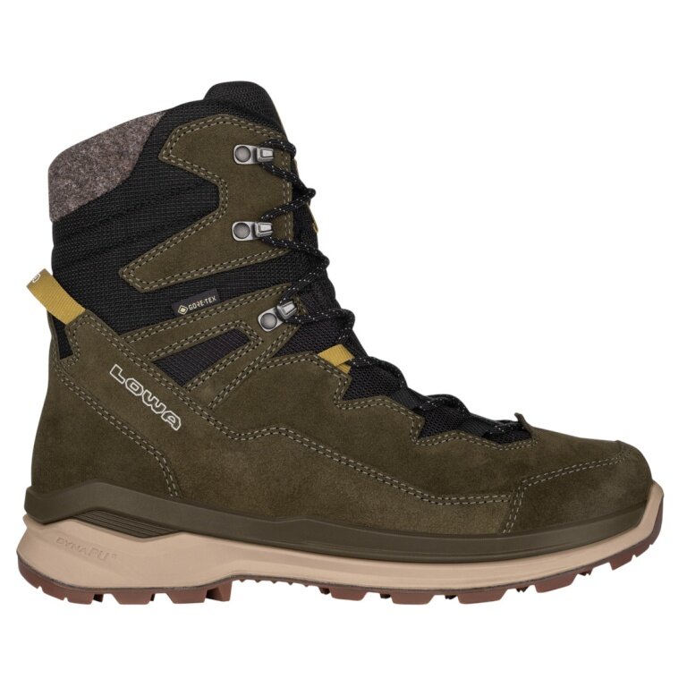 Lowa Winter Boots Ottawa Evo GTX (Suede/Textile, waterproof, warm) olive green/amber green men's