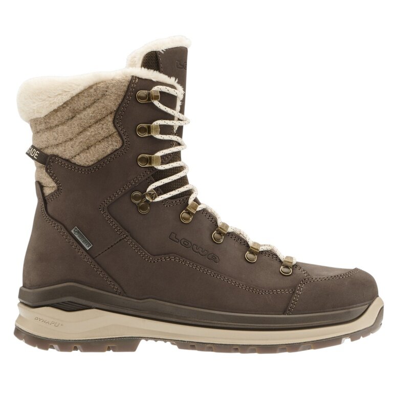 Lowa Winter Boots Renegade Evo Ice GTX (Nubuck Leather/Textile, waterproof) brown/beige ladies