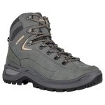 Lowa Hiking Shoes Renegade EVO LL Mid (All-Terrain, Nubuck Leather) Graphite Grey/Apricot Ladies