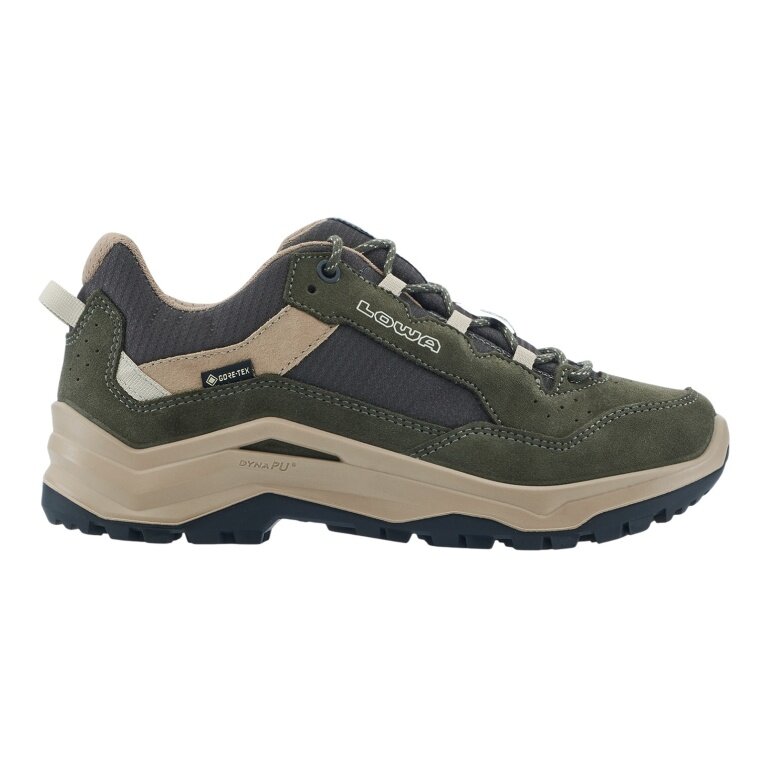 Lowa Ventierra LO GTX Hiking Shoes (Suede/Textile, waterproof) olive green/beige ladies