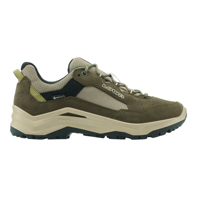 Lowa Ventierra LO GTX Hiking Shoes (Suede/Textile, waterproof) olive green/amber green men's