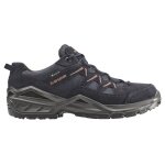 Lowa Sirkos Evo Low GTX Hiking Shoes (Suede/Textile, waterproof) navy blue/brown Men's