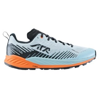 Lowa Trail Running Shoes Amplux 2 (Synthetic, Lightweight) Misty Blue/Orange Men's