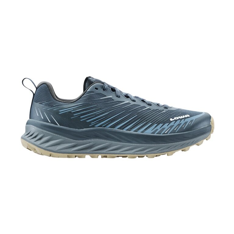 Lowa Trail Running Shoes Fortux (Synthetic, Lightweight) navy blue/dune Men's