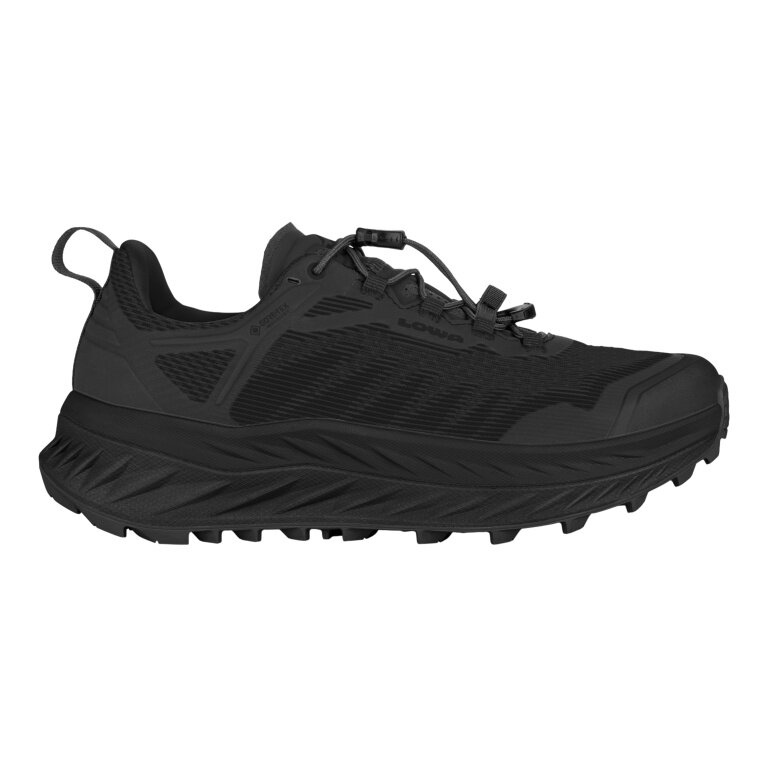Lowa Trail Running Shoes Fortux GTX (Synthetic, Lightweight, Waterproof) Black Ladies